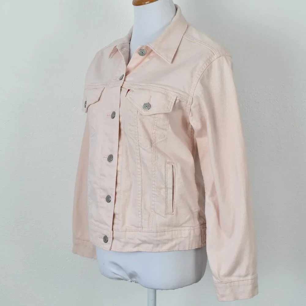 Levi's Denim Trucker Jean Jacket Pink - XS - Picture 3 of 8
